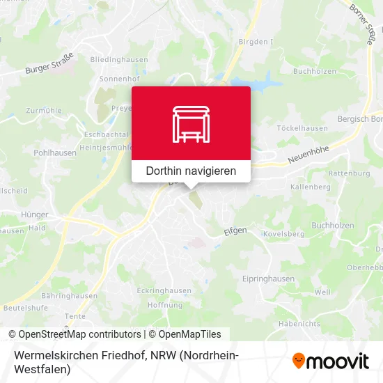 Wermelskirchen Friedhof Karte