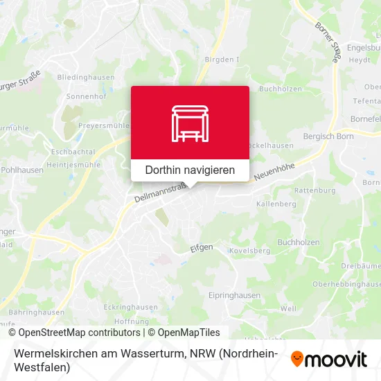 Wermelskirchen am Wasserturm Karte