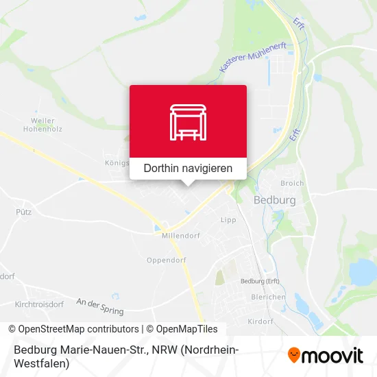 Bedburg Marie-Nauen-Str. Karte