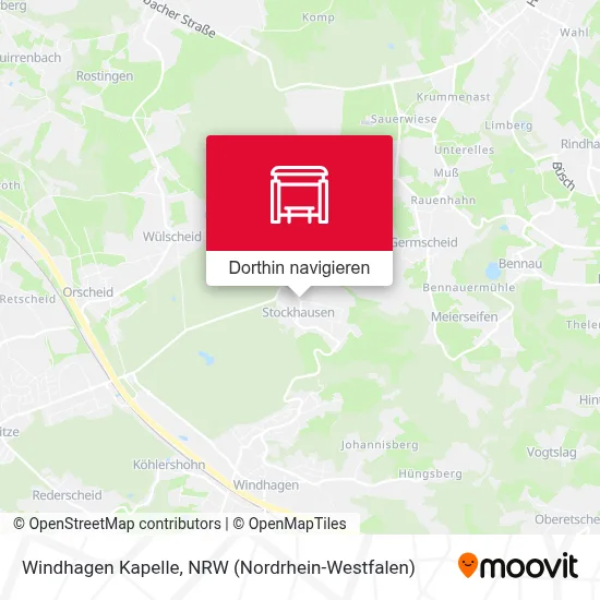 Windhagen Kapelle Karte
