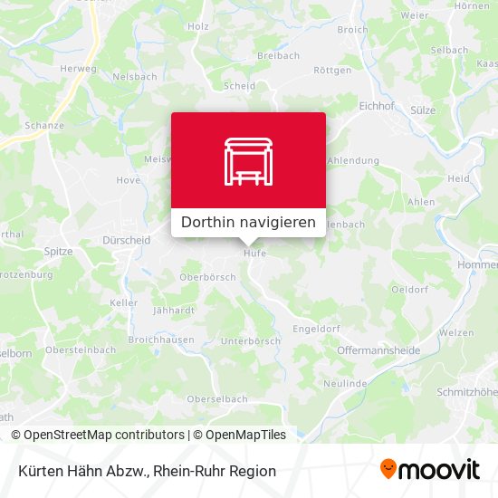 Kürten Hähn Abzw. Karte