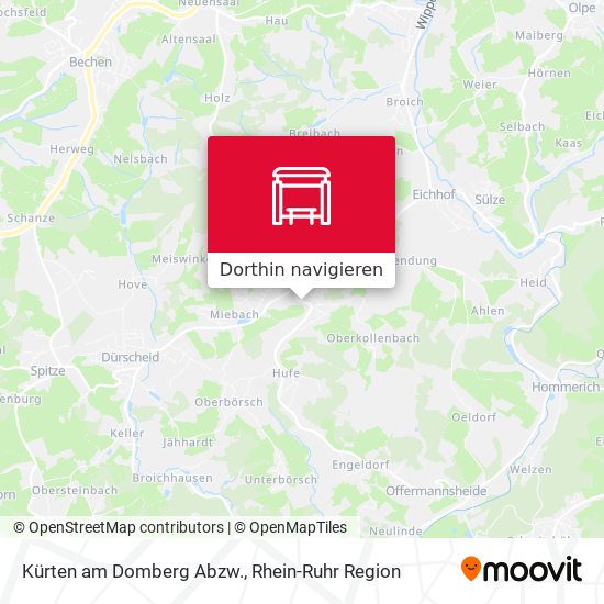 Kürten am Domberg Abzw. Karte
