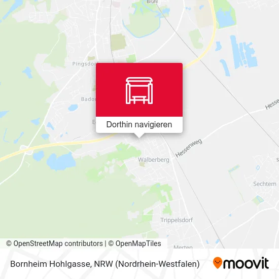 Bornheim Hohlgasse Karte