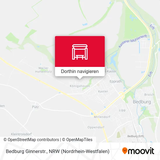 Bedburg Ginnerstr. Karte