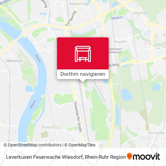 Leverkusen Feuerwache Wiesdorf Karte