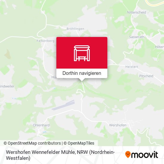 Wershofen Wennefelder Mühle Karte