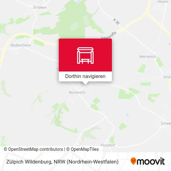 Zülpich Wildenburg Karte