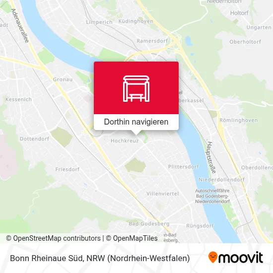 Bonn Rheinaue Süd Karte