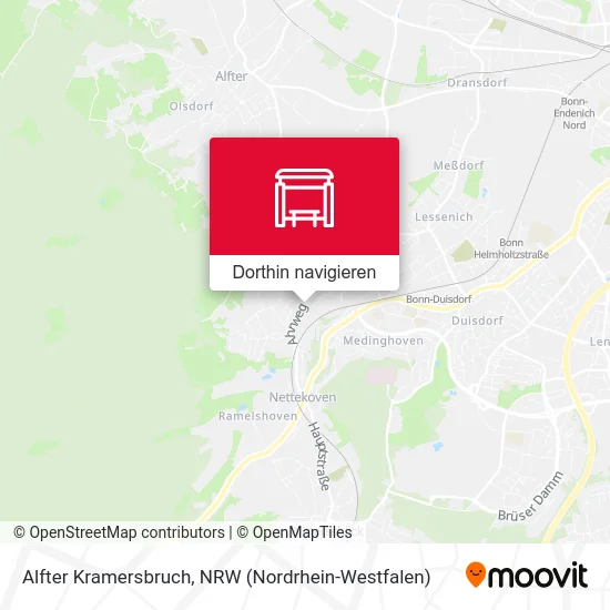 Alfter Kramersbruch Karte