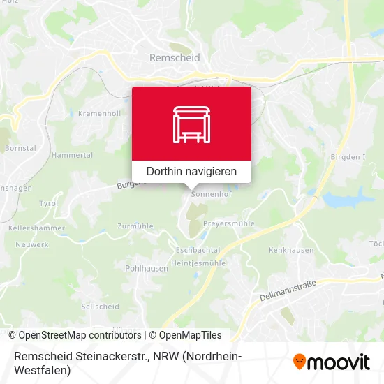 Remscheid Steinackerstr. Karte