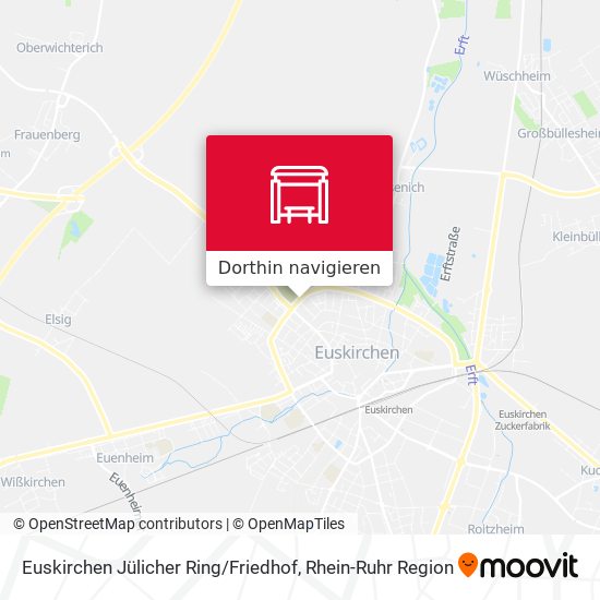 Euskirchen Jülicher Ring / Friedhof Karte