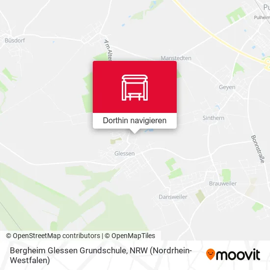 Bergheim Glessen Grundschule Karte