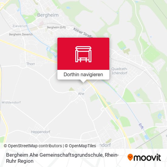 Bergheim Ahe Gemeinschaftsgrundschule Karte
