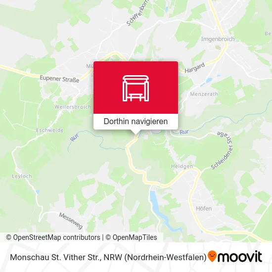 Monschau St. Vither Str. Karte