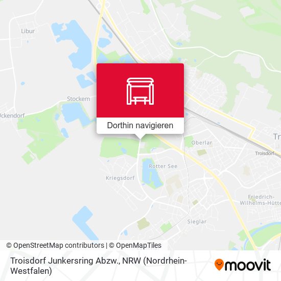 Troisdorf Junkersring Abzw. Karte