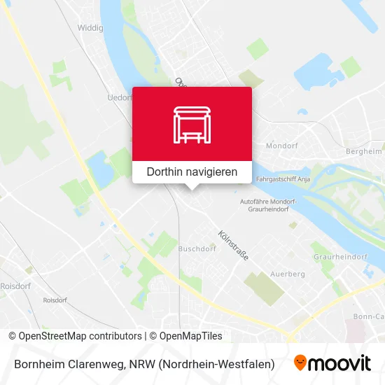 Bornheim Clarenweg Karte