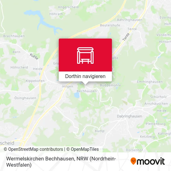 Wermelskirchen Bechhausen Karte