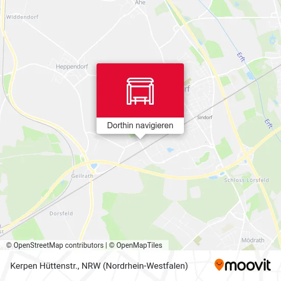 Kerpen Hüttenstr. Karte