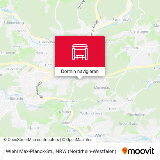 Wiehl Max-Planck-Str. Karte