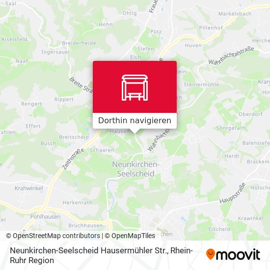 Neunkirchen-Seelscheid Hausermühler Str. Karte