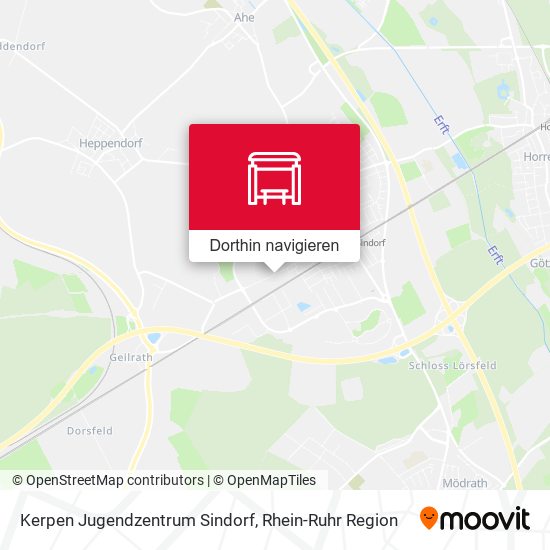 Kerpen Jugendzentrum Sindorf Karte