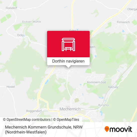 Mechernich Kommern Grundschule Karte