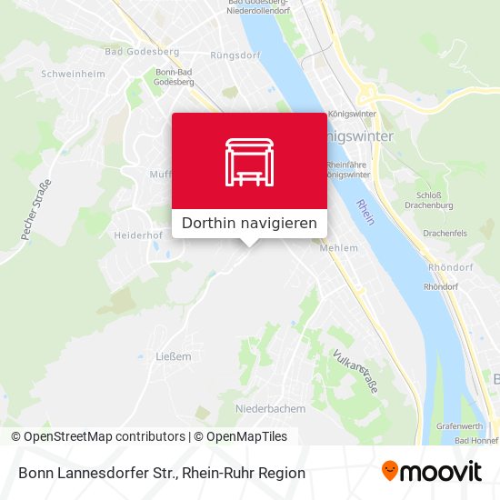 Bonn Lannesdorfer Str. Karte