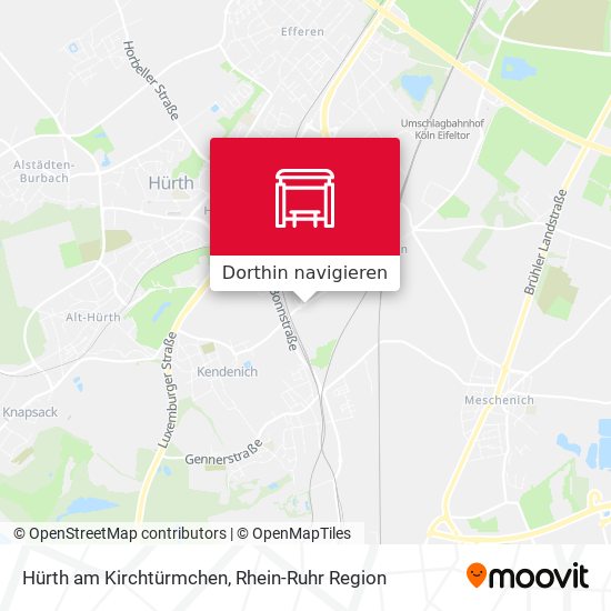 Hürth am Kirchtürmchen Karte
