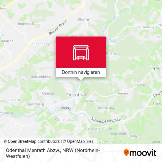 Odenthal Menrath Abzw. Karte