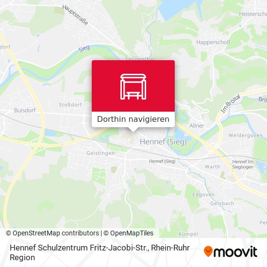 Hennef Schulzentrum Fritz-Jacobi-Str. Karte