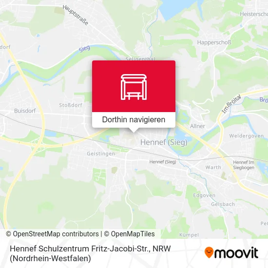Hennef Schulzentrum Fritz-Jacobi-Str. Karte