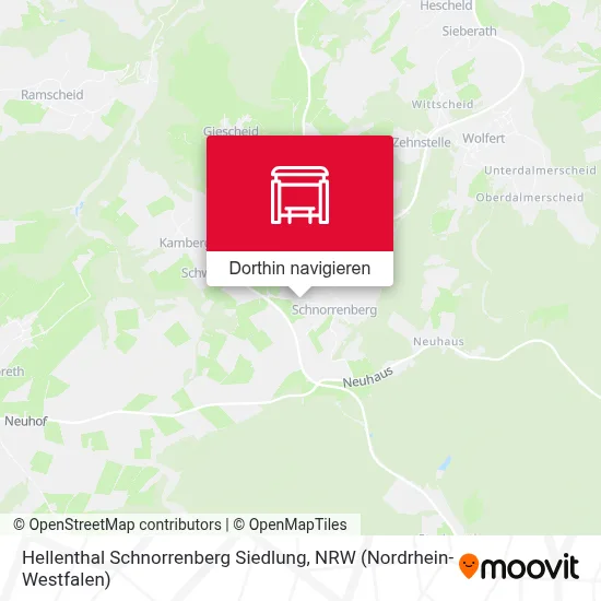 Hellenthal Schnorrenberg Siedlung Karte
