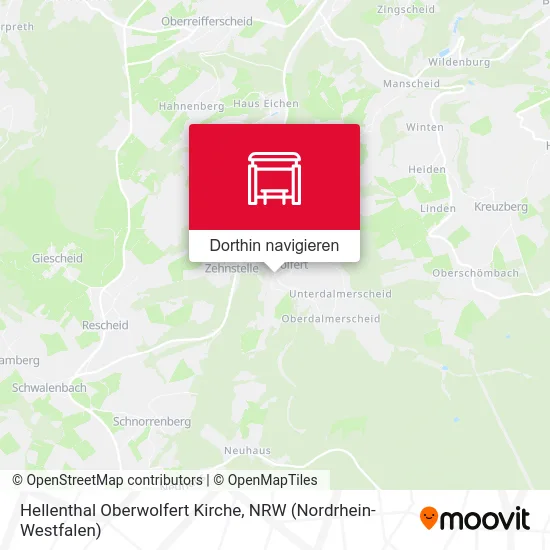 Hellenthal Oberwolfert Kirche Karte