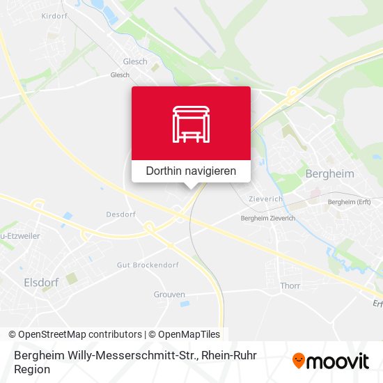Bergheim Willy-Messerschmitt-Str. Karte