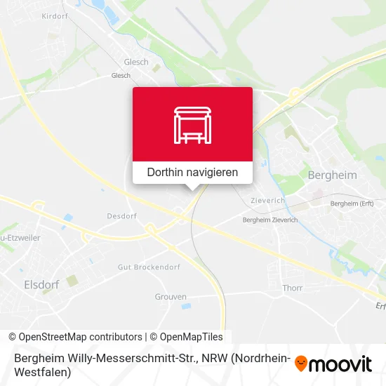 Bergheim Willy-Messerschmitt-Str. Karte