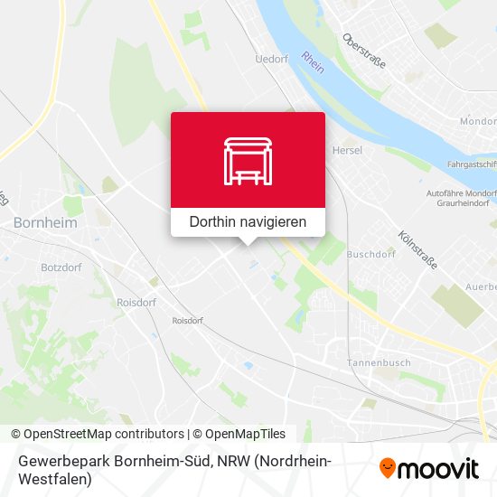 Gewerbepark Bornheim-Süd Karte
