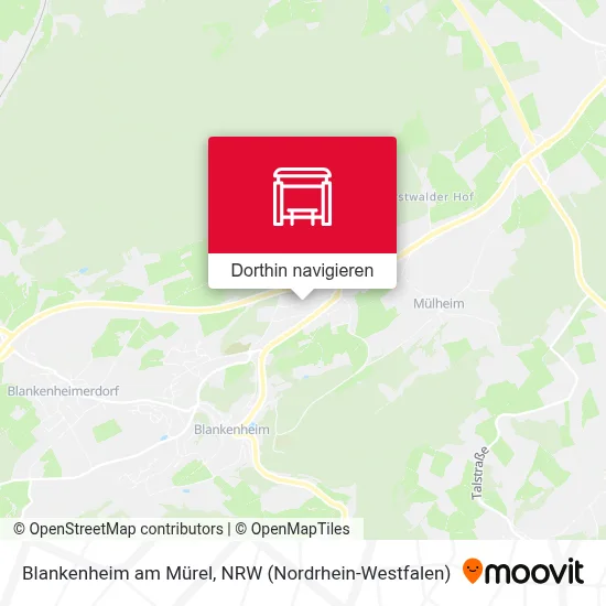 Blankenheim am Mürel Karte