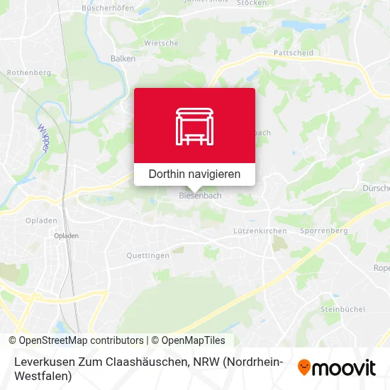 Leverkusen Zum Claashäuschen Karte