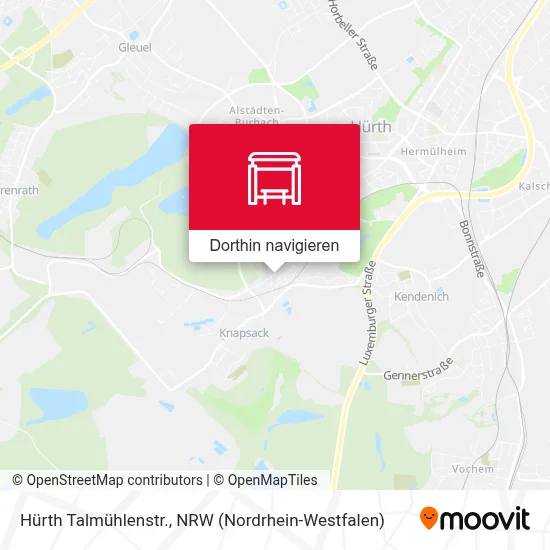 Hürth Talmühlenstr. Karte