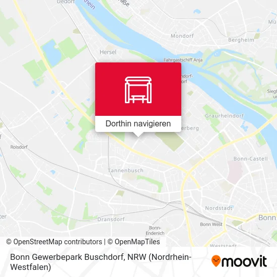 Bonn Gewerbepark Buschdorf Karte