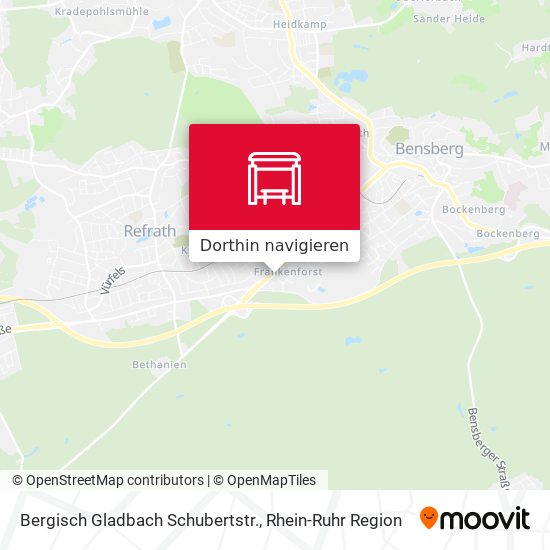 Bergisch Gladbach Schubertstr. Karte