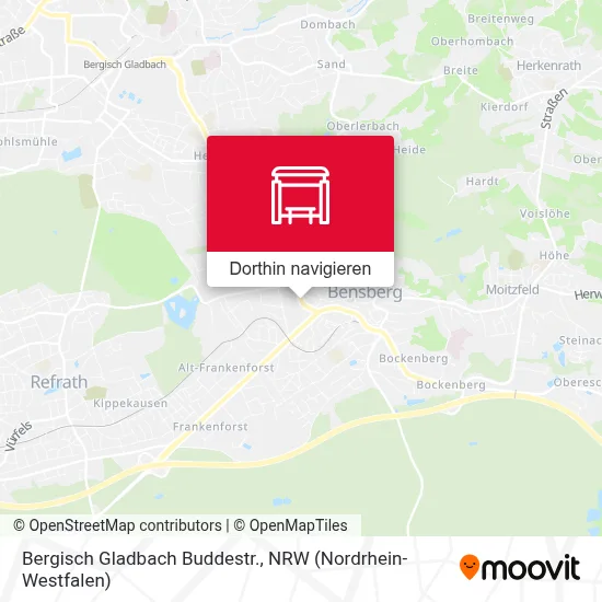 Bergisch Gladbach Buddestr. Karte