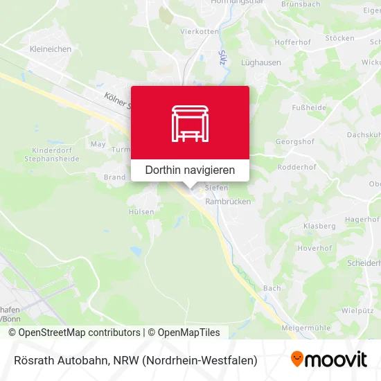 Rösrath Autobahn Karte