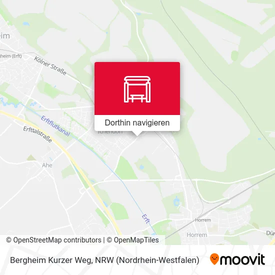 Bergheim Kurzer Weg Karte