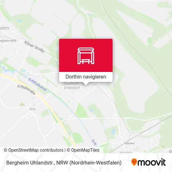 Bergheim Uhlandstr. Karte