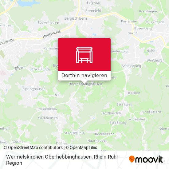Wermelskirchen Oberhebbinghausen Karte
