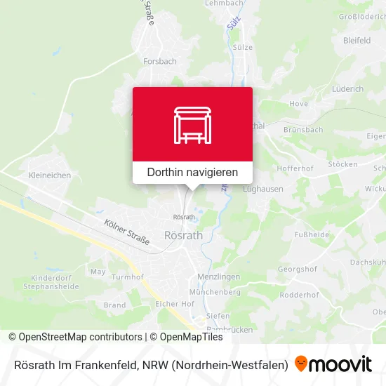 Rösrath Im Frankenfeld Karte