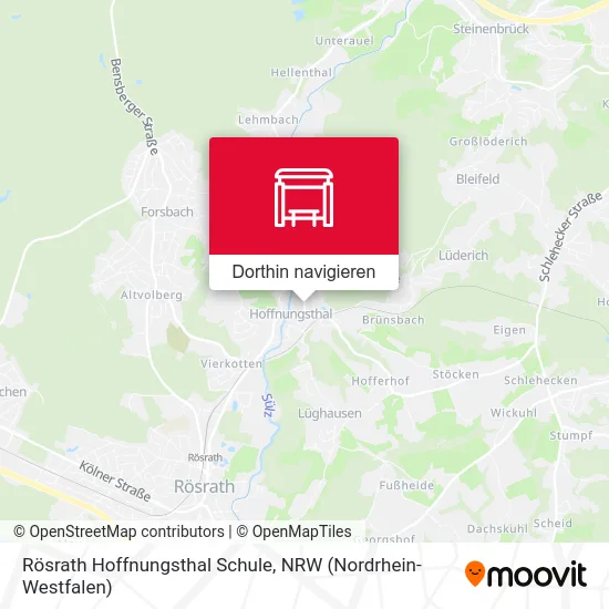 Rösrath Hoffnungsthal Schule Karte