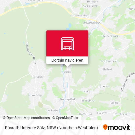 Rösrath Unterste Sülz Karte