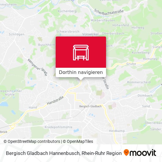Bergisch Gladbach Hannenbusch Karte